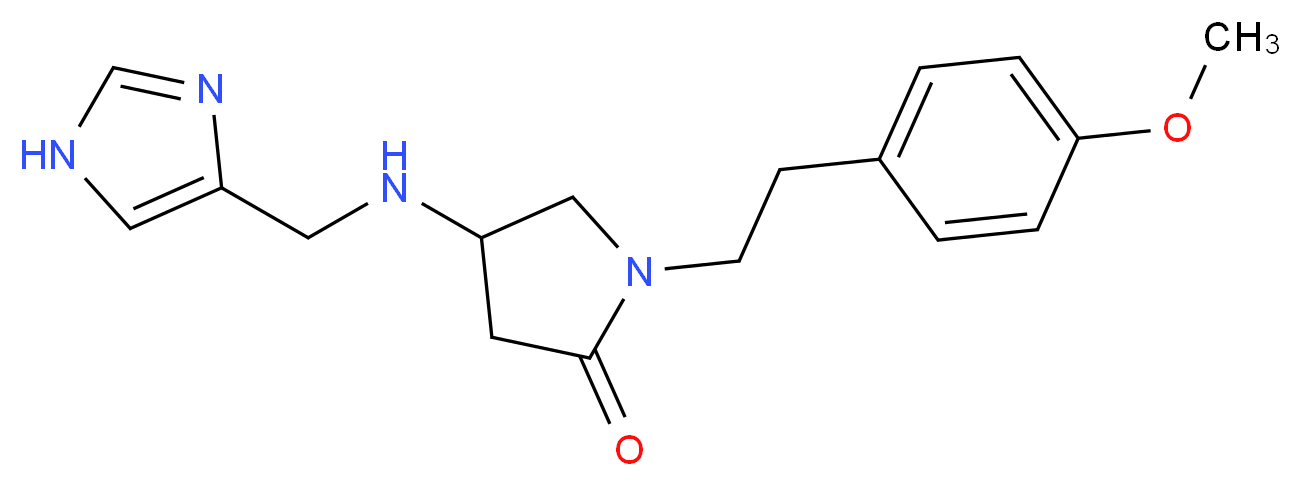 4-[(1H-imidazol-4-ylmethyl)amino]-1-[2-(4-methoxyphenyl)ethyl]-2-pyrrolidinone_分子结构_CAS_)