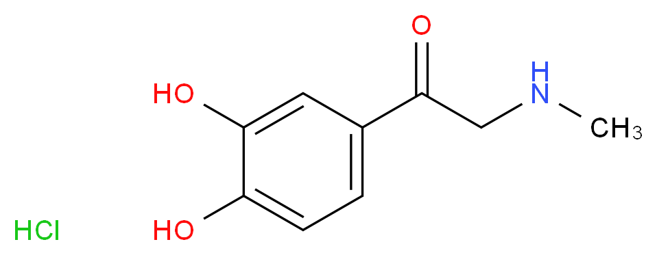 ADRENALONE HYDROCHLORIDE_分子结构_CAS_62-13-5)