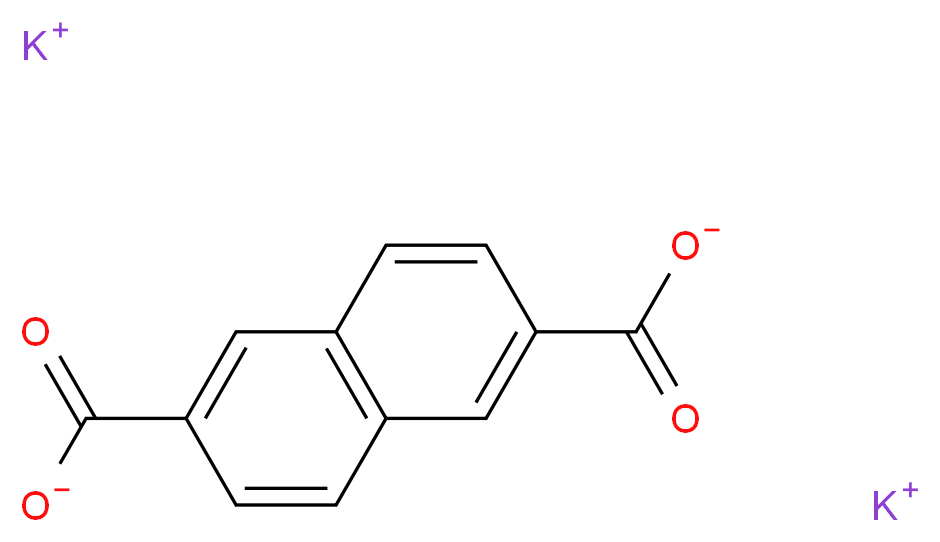 2,6-萘二羧酸 二钾盐_分子结构_CAS_2666-06-0)