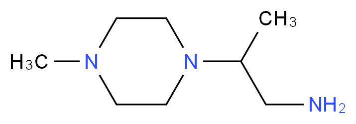 2-(4-Methyl-piperazin-1-yl)-propylamine_分子结构_CAS_)