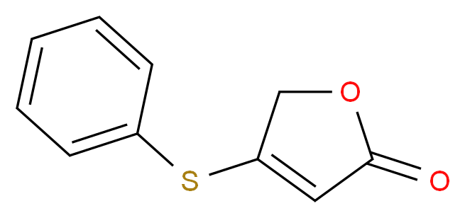 4-(Phenylthio)-2(5H)-furanone_分子结构_CAS_57061-30-0)