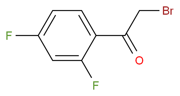 2-bromo-1-(2,4-difluorophenyl)ethan-1-one_分子结构_CAS_102429-07-2