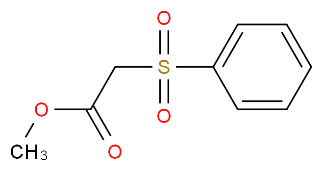 methyl 2-(benzenesulfonyl)acetate_分子结构_CAS_34097-60-4