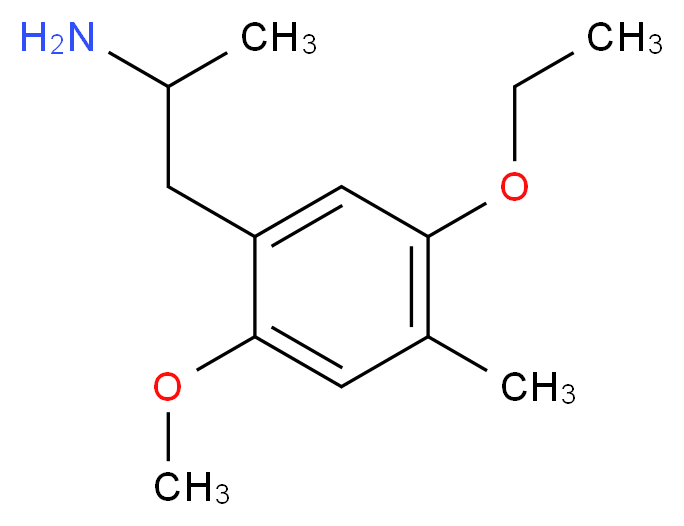 1-(5-ethoxy-2-methoxy-4-methylphenyl)propan-2-amine_分子结构_CAS_952016-59-0