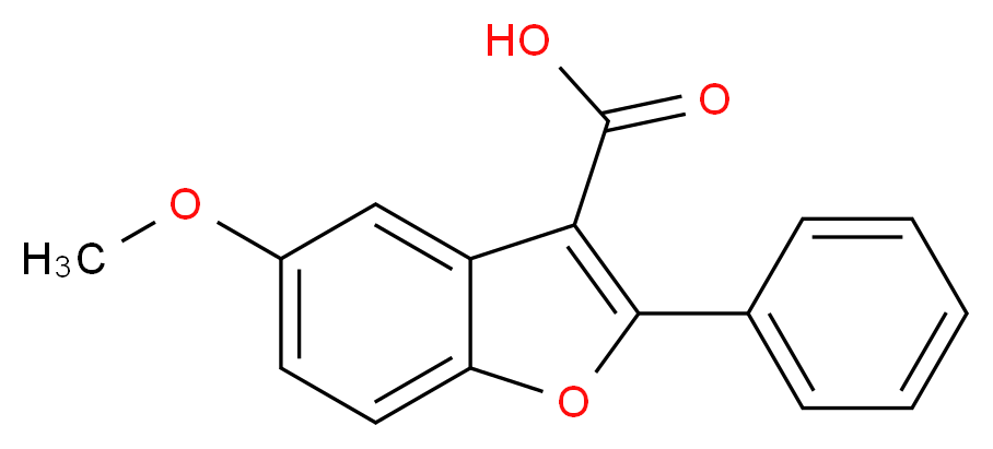 5-Methoxy-2-phenyl-1-benzofuran-3-carboxylic acid_分子结构_CAS_300674-03-7)