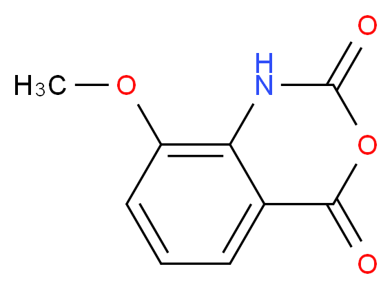 8-methoxy-2,4-dihydro-1H-3,1-benzoxazine-2,4-dione_分子结构_CAS_34954-65-9