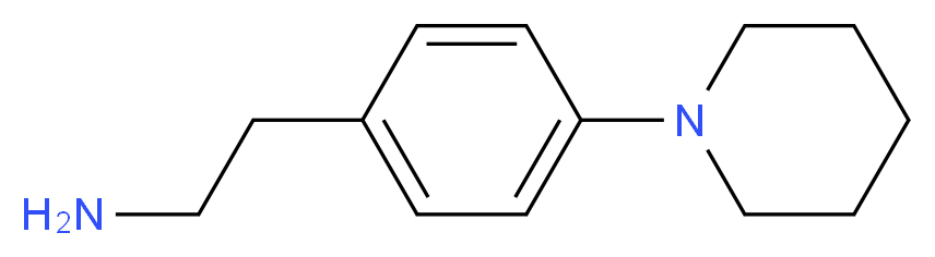 2-(4-Piperidin-1-yl-phenyl)-ethylamine_分子结构_CAS_38589-09-2)