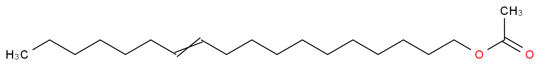 octadec-11-en-1-yl acetate_分子结构_CAS_6186-98-7