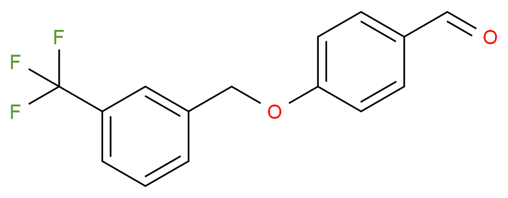 4-{[3-(trifluoromethyl)phenyl]methoxy}benzaldehyde_分子结构_CAS_70627-18-8