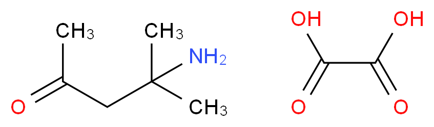 4-amino-4-methylpentan-2-one; oxalic acid_分子结构_CAS_625-04-7