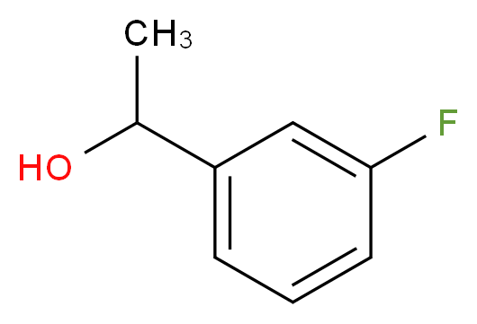 1-(3-fluorophenyl)ethan-1-ol_分子结构_CAS_20044-46-6