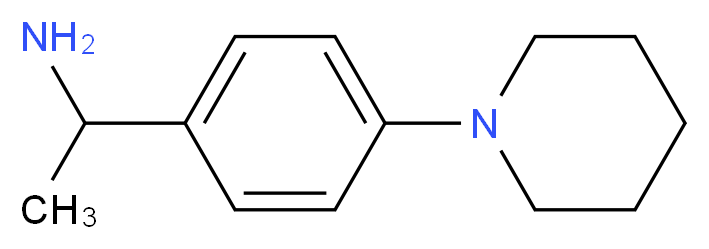 1-[4-(piperidin-1-yl)phenyl]ethan-1-amine_分子结构_CAS_869943-44-2