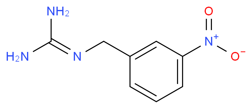 N''-[(3-nitrophenyl)methyl]guanidine_分子结构_CAS_93338-63-7