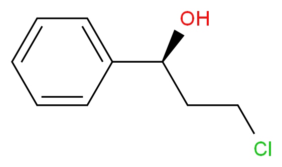 (1S)-3-chloro-1-phenylpropan-1-ol_分子结构_CAS_100306-33-0