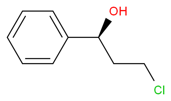 (S)-(-)-3-Chloro-1-phenyl-1-propanol_分子结构_CAS_100306-34-1)