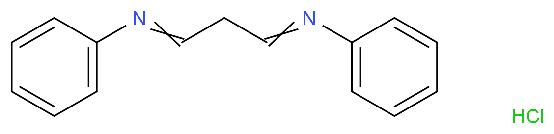 N-[3-(phenylimino)propylidene]aniline hydrochloride_分子结构_CAS_123071-42-1