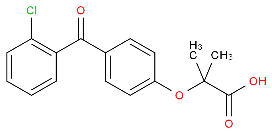 2-Chloro Fenofibric Acid_分子结构_CAS_61024-31-5)
