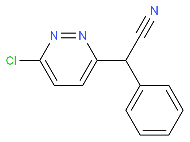 2-(6-chloropyridazin-3-yl)-2-phenylacetonitrile_分子结构_CAS_73535-73-6