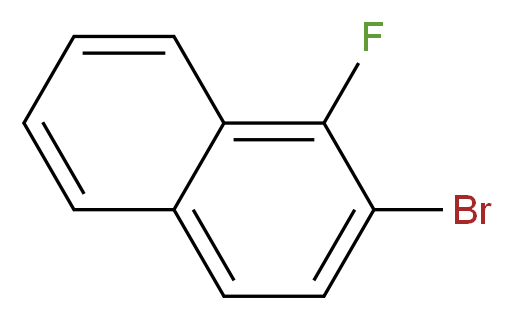 2-bromo-1-fluoronaphthalene_分子结构_CAS_317-79-3