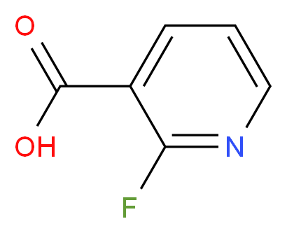 2-氟-3-吡啶羧酸_分子结构_CAS_393-55-5)
