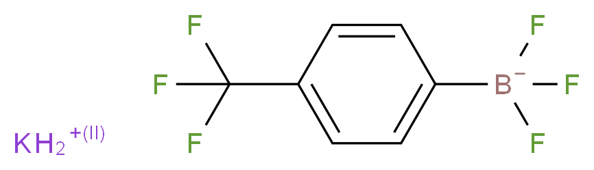 potassium trifluoro[4-(trifluoromethyl)phenyl]boranuide_分子结构_CAS_166328-08-1