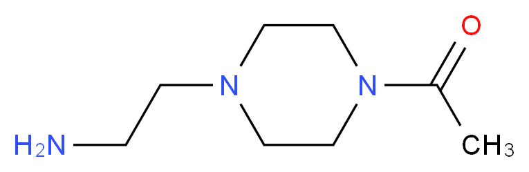 2-(4-Acetylpiperazin-1-yl)ethanamine_分子结构_CAS_)