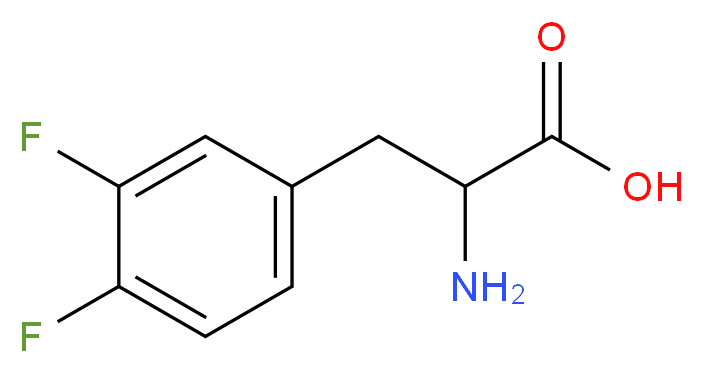 3,4-二氟-DL-苯丙氨酸_分子结构_CAS_32133-36-1)