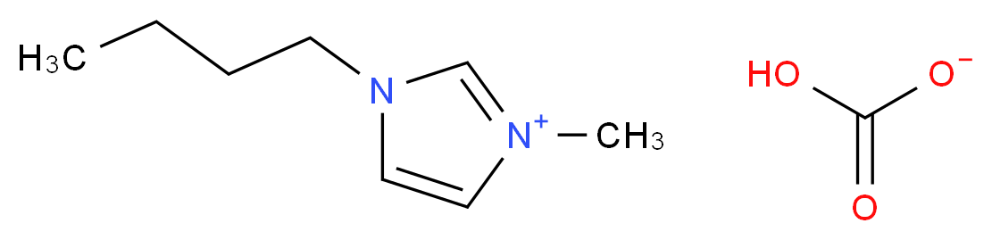 1-butyl-3-methyl-1H-imidazol-3-ium hydrogen carbonate_分子结构_CAS_366491-15-8