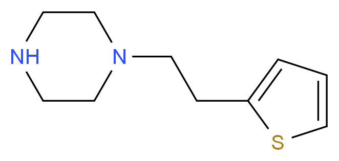 1-[2-(2-thienyl)ethyl]piperazine_分子结构_CAS_461046-73-1)