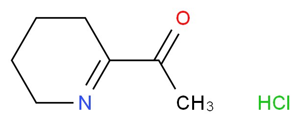 1-(3,4,5,6-tetrahydropyridin-2-yl)ethan-1-one hydrochloride_分子结构_CAS_27300-28-3