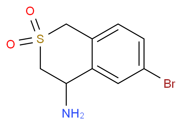 4H-Amino-6-bromo-1,3-dihydroisothiochromen-1,1-dioxide_分子结构_CAS_916420-32-1)