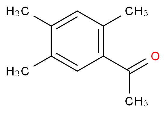 1-(2,4,5-Trimethylphenyl)ethanone_分子结构_CAS_2040-07-5)