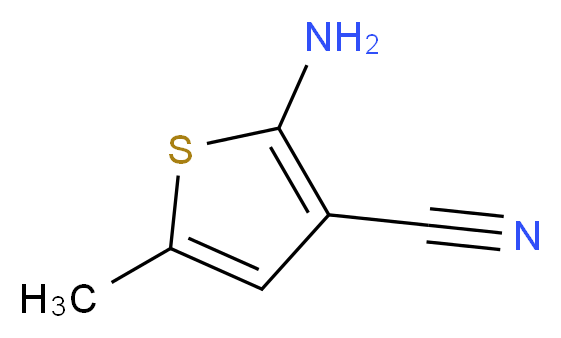 2-Amino-5-methyl-3-thiophenecarbonitrile_分子结构_CAS_138564-58-6)