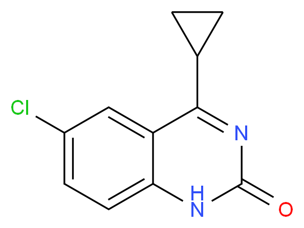 6-Chloro-4-cyclopropylquinazolin-2(1H)-one 95+%_分子结构_CAS_150878-36-7)