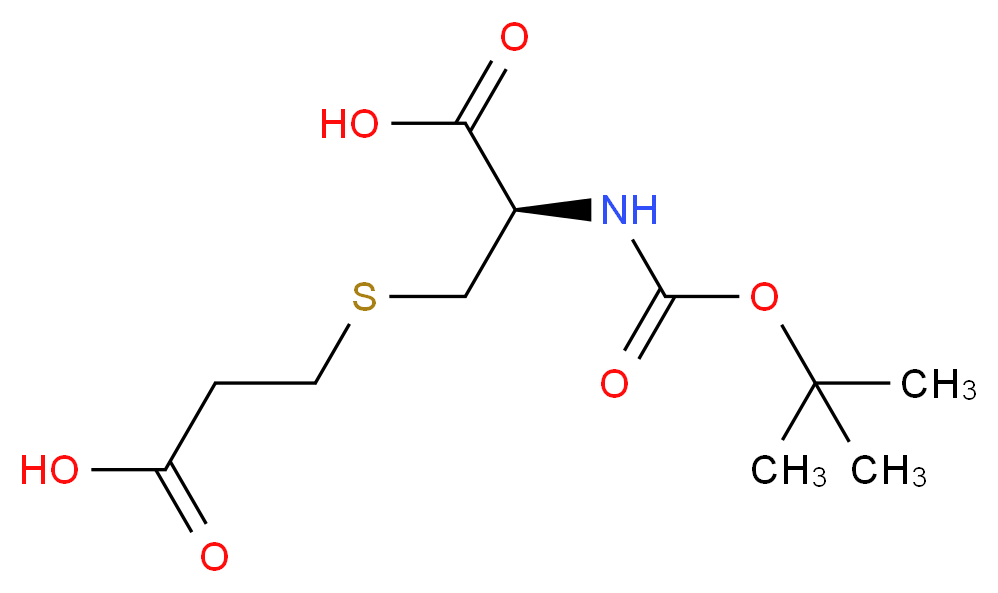 Boc-S-carboxyethyl-L-cysteine_分子结构_CAS_)