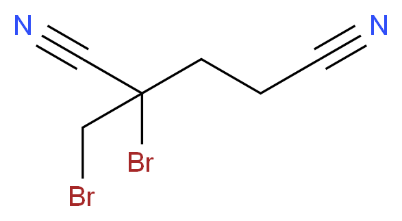 1,2-二溴-2,4-二氰基丁烷_分子结构_CAS_35691-65-7)