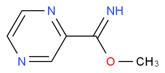 methyl pyrazine-2-carboximidate_分子结构_CAS_74617-55-3