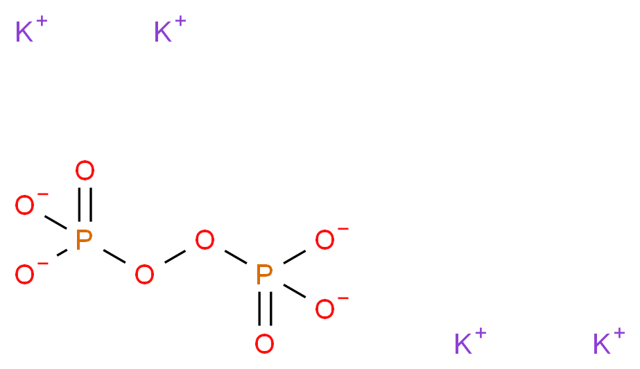 tetrapotassium phosphonatooxy phosphate_分子结构_CAS_15593-49-4