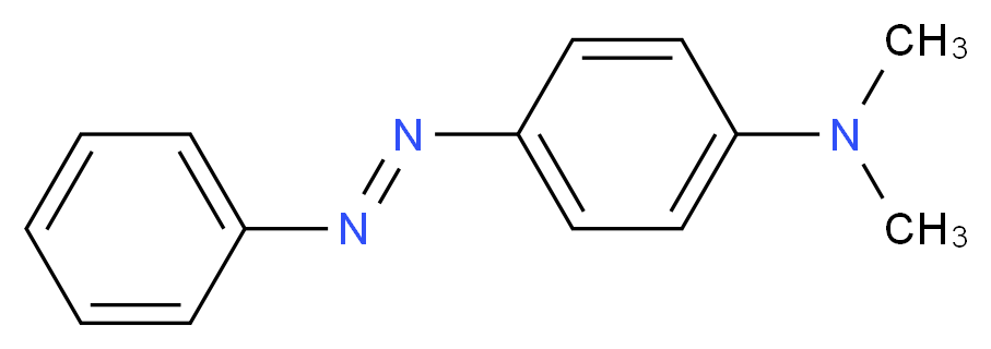 N,N-dimethyl-4-[(E)-2-phenyldiazen-1-yl]aniline_分子结构_CAS_)