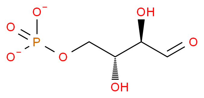 (2R,3R)-2,3-dihydroxy-4-(phosphonatooxy)butanal_分子结构_CAS_585-18-2