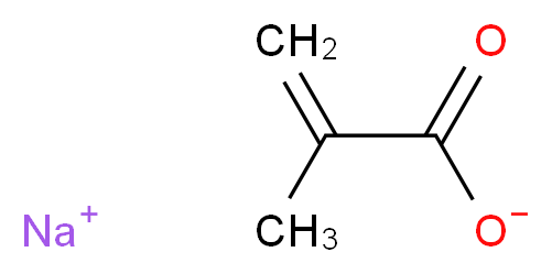 sodium 2-methylprop-2-enoate_分子结构_CAS_5536-61-8