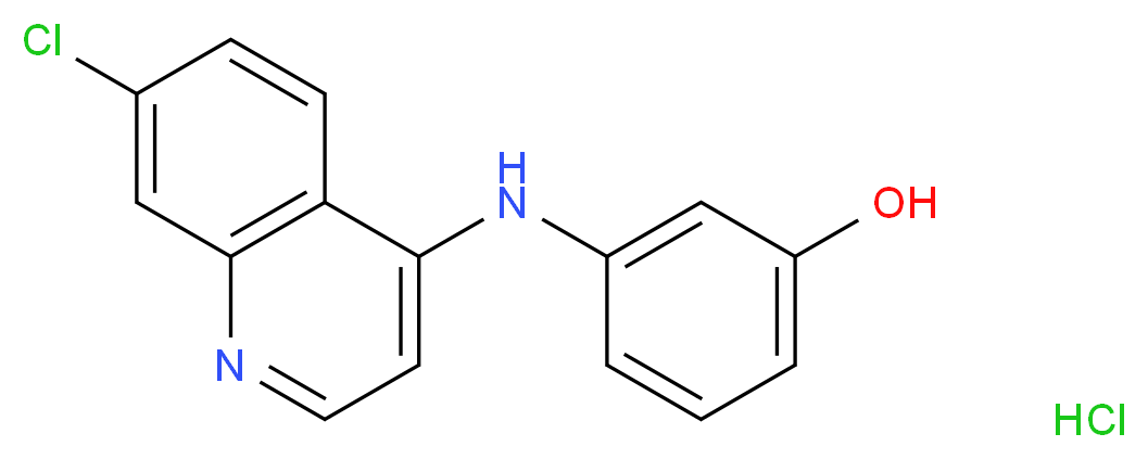 3-[(7-Chloroquinolin-4-yl)amino]phenol hydrochloride_分子结构_CAS_154179-39-2)