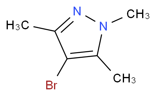 4-溴-1,3,5-三甲基吡唑_分子结构_CAS_15801-69-1)