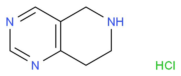 5,6,7,8-Tetrahydropyrido[4,3-d]pyrimidine hydrochloride_分子结构_CAS_210538-68-4)