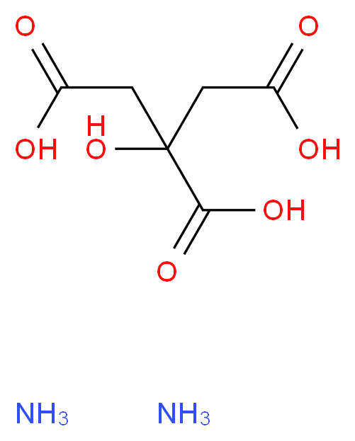 2-hydroxypropane-1,2,3-tricarboxylic acid diamine_分子结构_CAS_3012-65-5