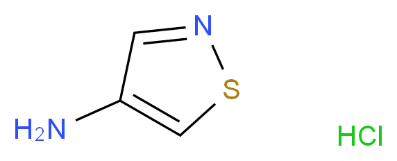 1,2-thiazol-4-amine hydrochloride_分子结构_CAS_64527-29-3