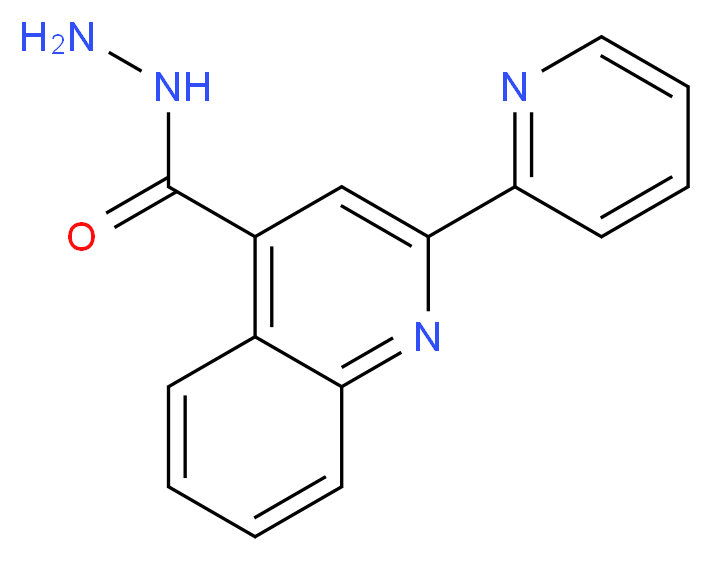 2-Pyridin-2-yl-quinoline-4-carboxylic acid hydrazide_分子结构_CAS_5109-96-6)