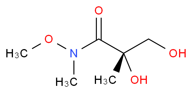 (2S)-2,3-Dihydroxy-N-methoxy-2,N-dimethyl-propionamide_分子结构_CAS_149099-00-3)