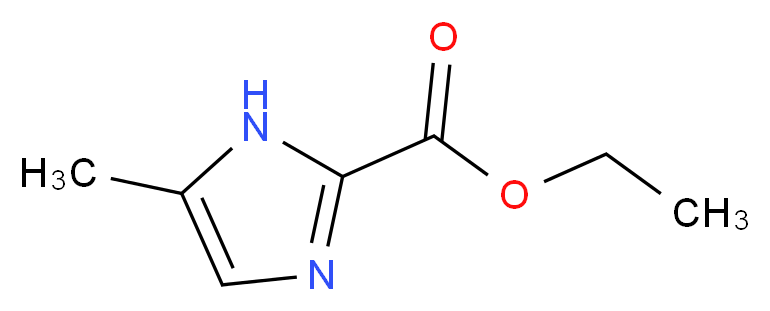 ETHYL 5-METHYL-1H-IMIDAZOLE-2-CARBOXYLATE_分子结构_CAS_40253-44-9)