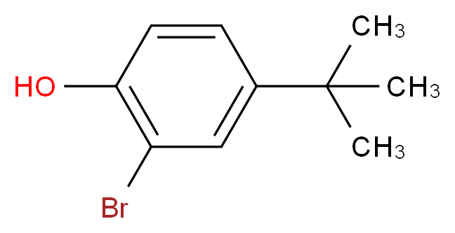 2-Bromo-4-tert-butylphenol_分子结构_CAS_2198-66-5)